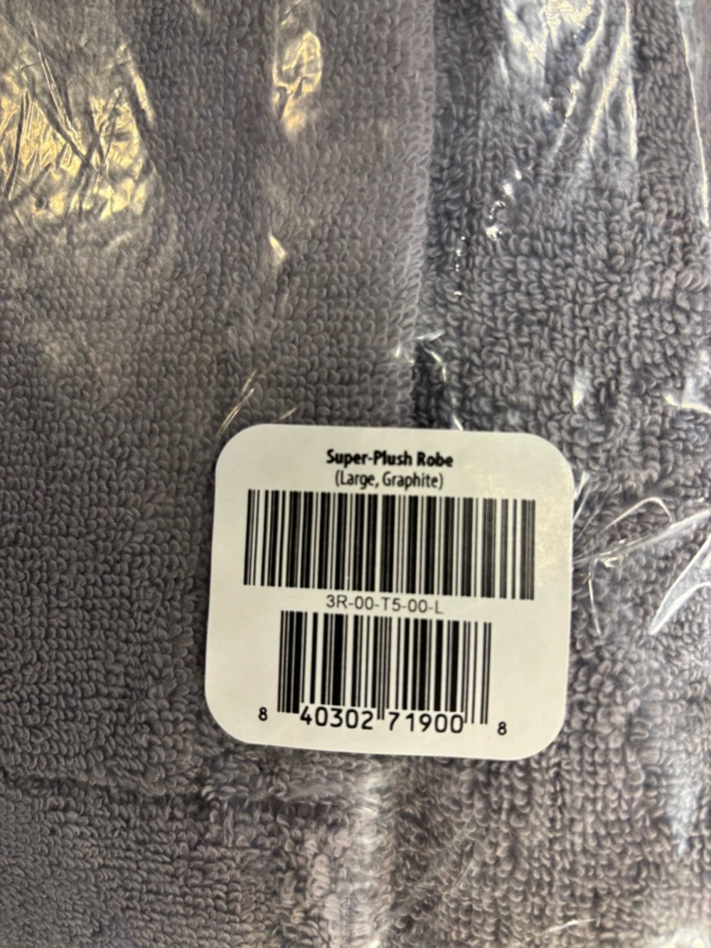 Brooklinen Super-Plush Robe - Gray - Picture 6 of 6